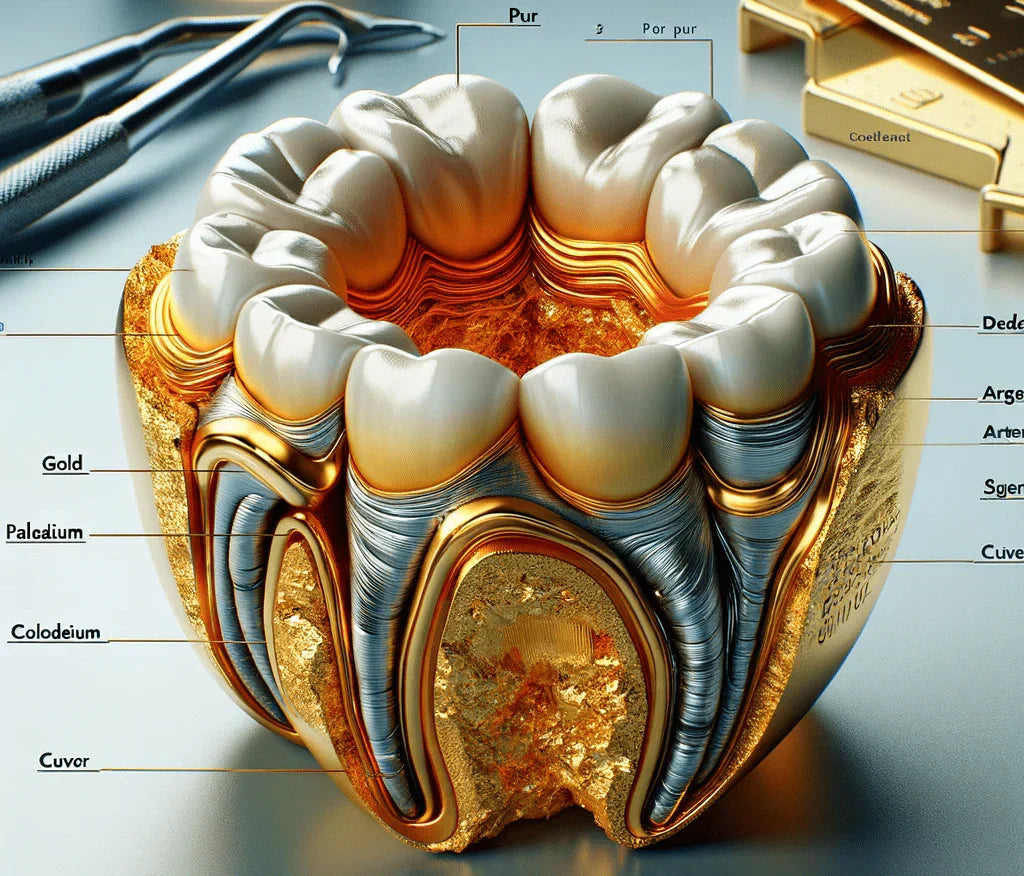 Di cosa è composto l'oro dentale?