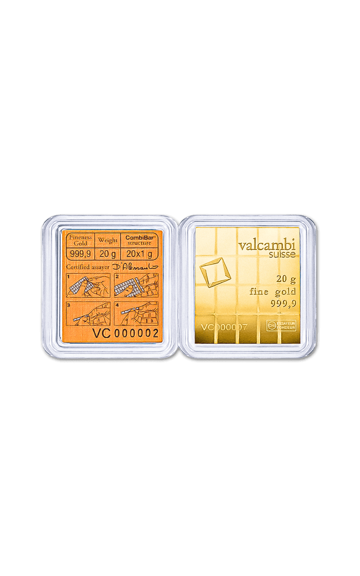 Combibar 20g - Valcambi - GoldUnion