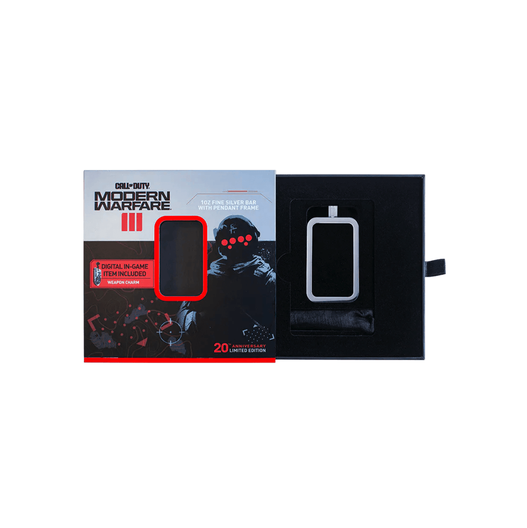 Lingot Argent 1 Once - Call Of Duty (avec cadre) - GoldUnion