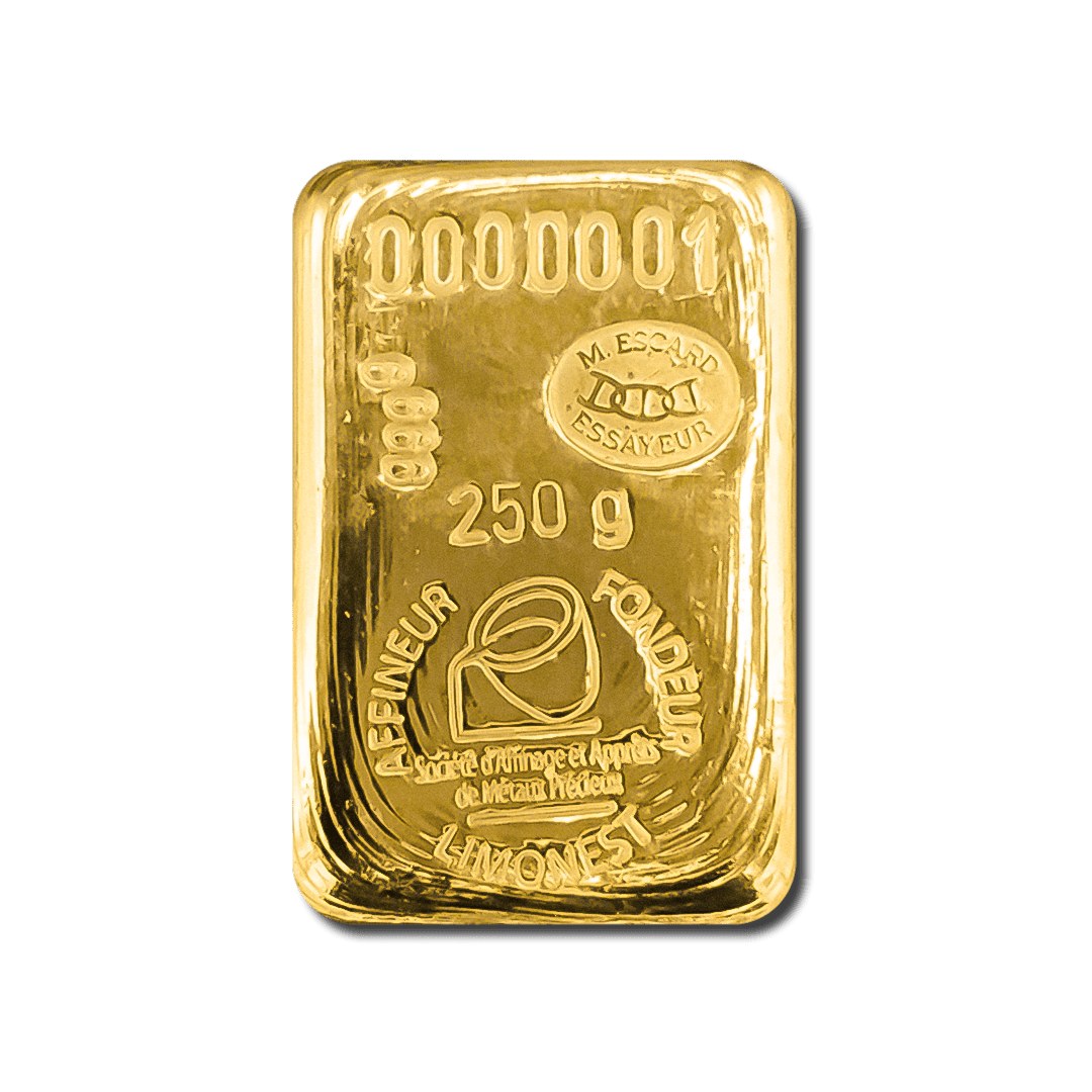 Lingotto d'oro da 250 g – Edizione SAAMP Collection