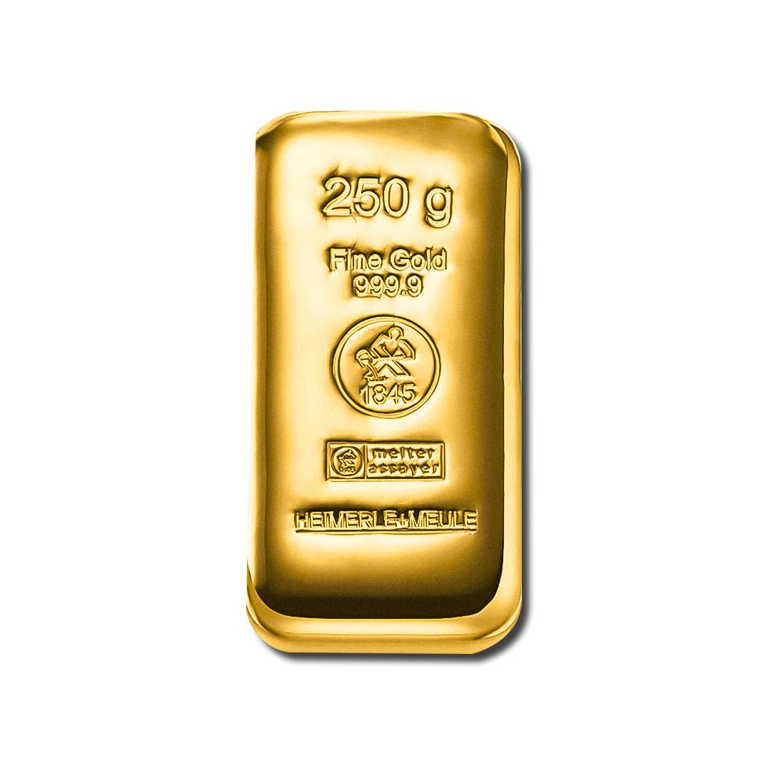 Lingot d'or 250g – Heimerle + Meule - GoldUnion