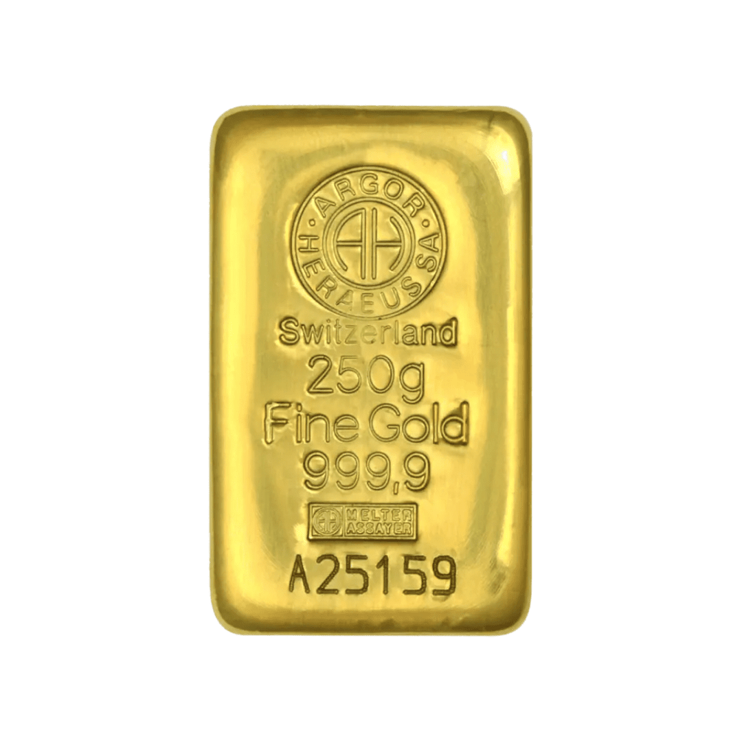 Lingotto d'oro da 250 g – LBMA