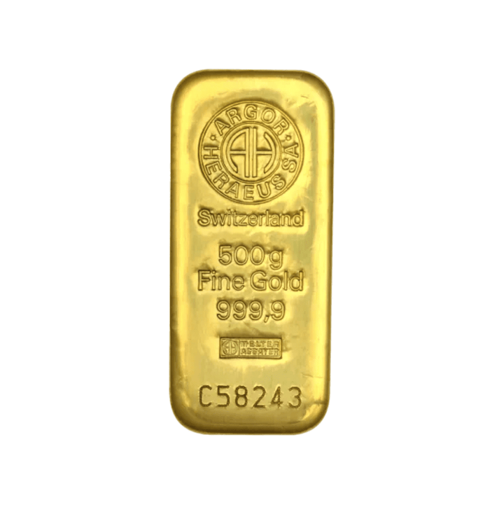 Lingotto d'oro da 500 g – LBMA