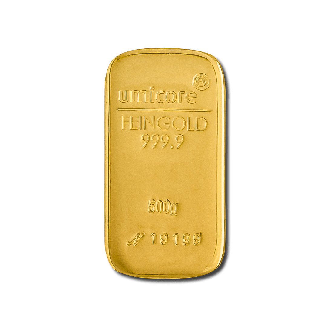 Lingotto d'oro da 500 g – LBMA