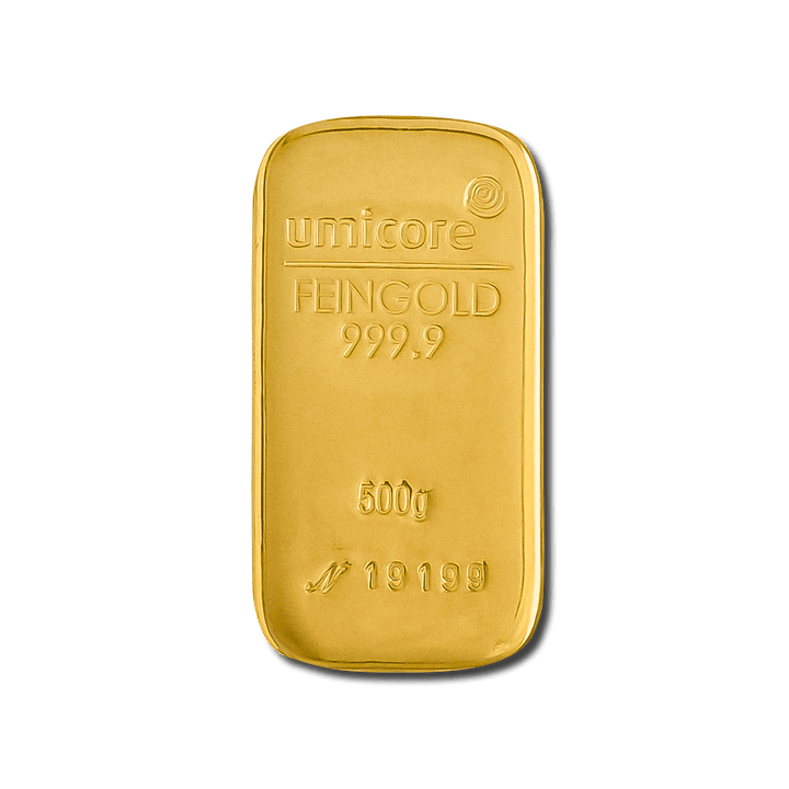 Lingotto d'oro da 500 g – LBMA