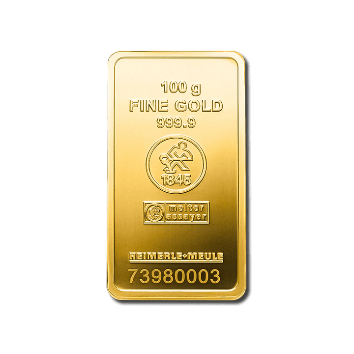 Lingotin d’or 100g – Heimerle + Meule - GoldUnion