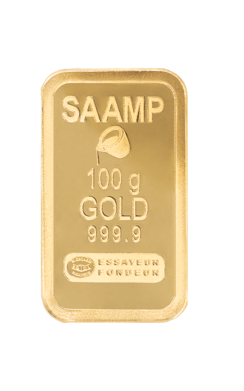 Lingotin d'or 100g - SAAMP - GoldUnion