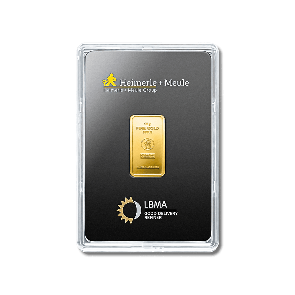 Lingotin d'or 10g - Heimerle + Meule - GoldUnion
