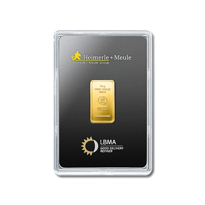 Lingotin d'or 10g - Heimerle + Meule - GoldUnion