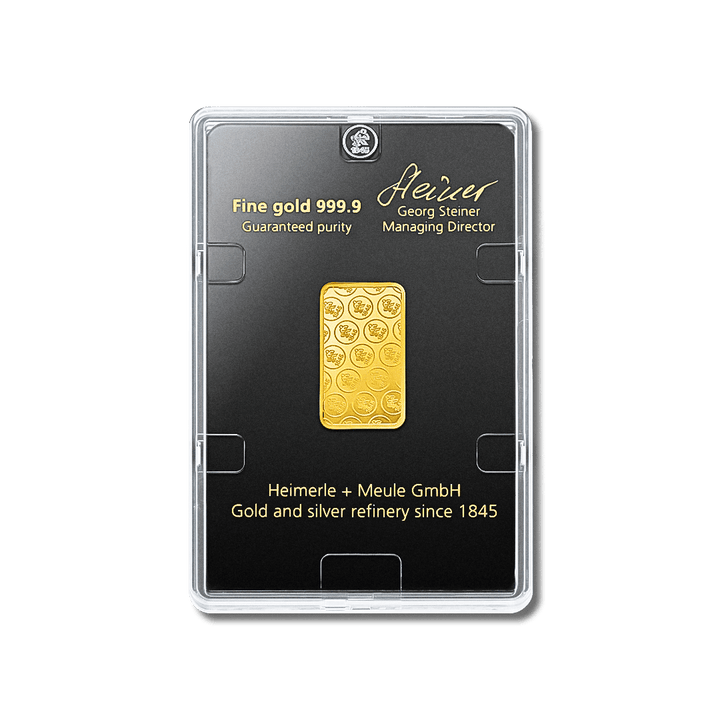 Lingotin d'or 10g - Heimerle + Meule - GoldUnion