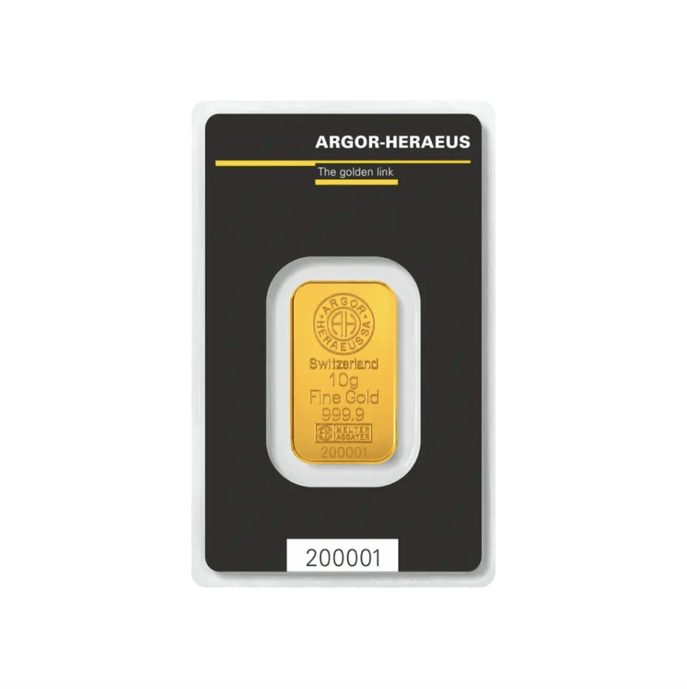 Lingotto d'oro da 10 g - LBMA