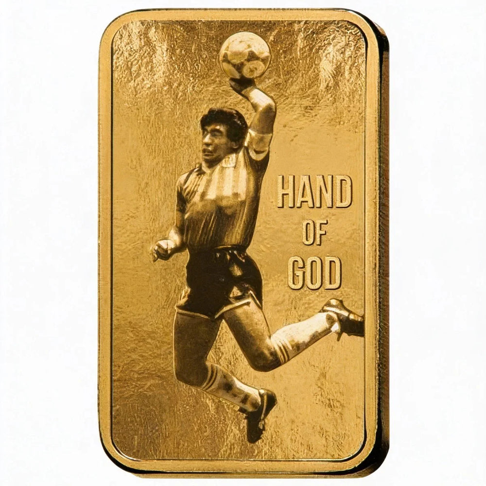 Lingottino d'oro 1g - Diego Maradona « Hand of God » - PAMP - GoldUnion