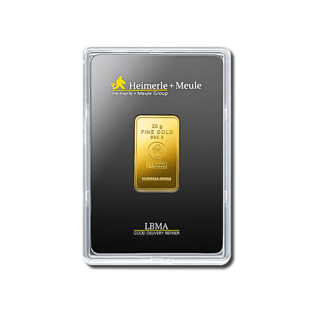 Lingotin d'or 20g - Heimerle + Meule - GoldUnion