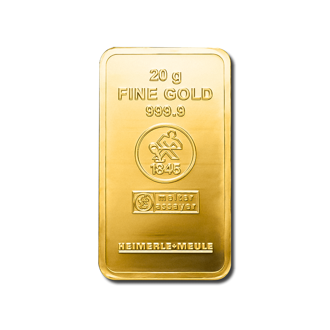 Lingotto d'oro da 20 g - LBMA