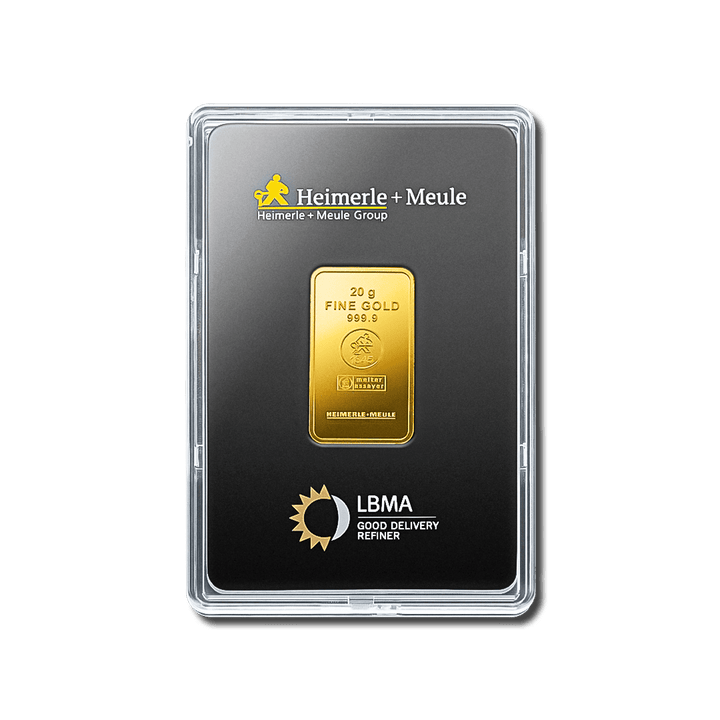 Lingotin d'or 20g - Heimerle + Meule - GoldUnion