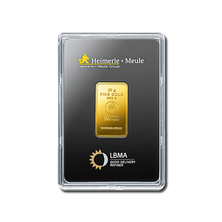 Lingotin d'or 20g - Heimerle + Meule - GoldUnion