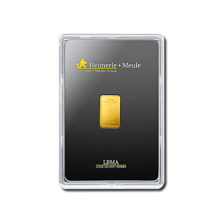 Lingotin d'or 2,5g - Heimerle + Meule - GoldUnion