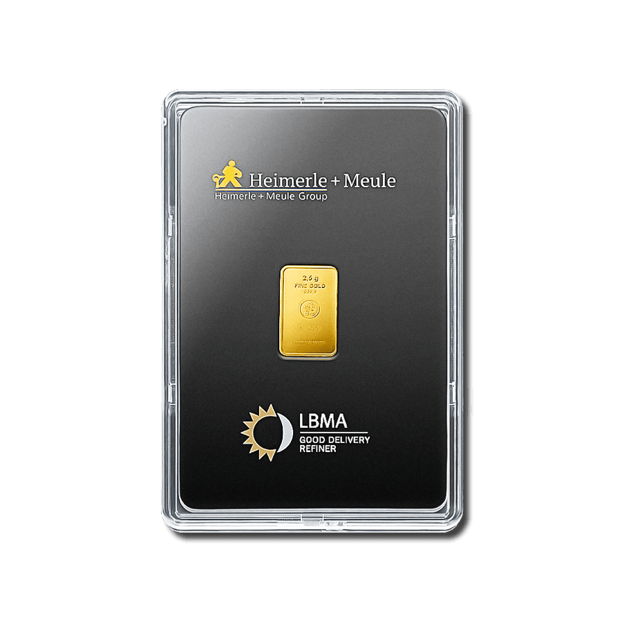 Lingotin d'or 2,5g - Heimerle + Meule - GoldUnion