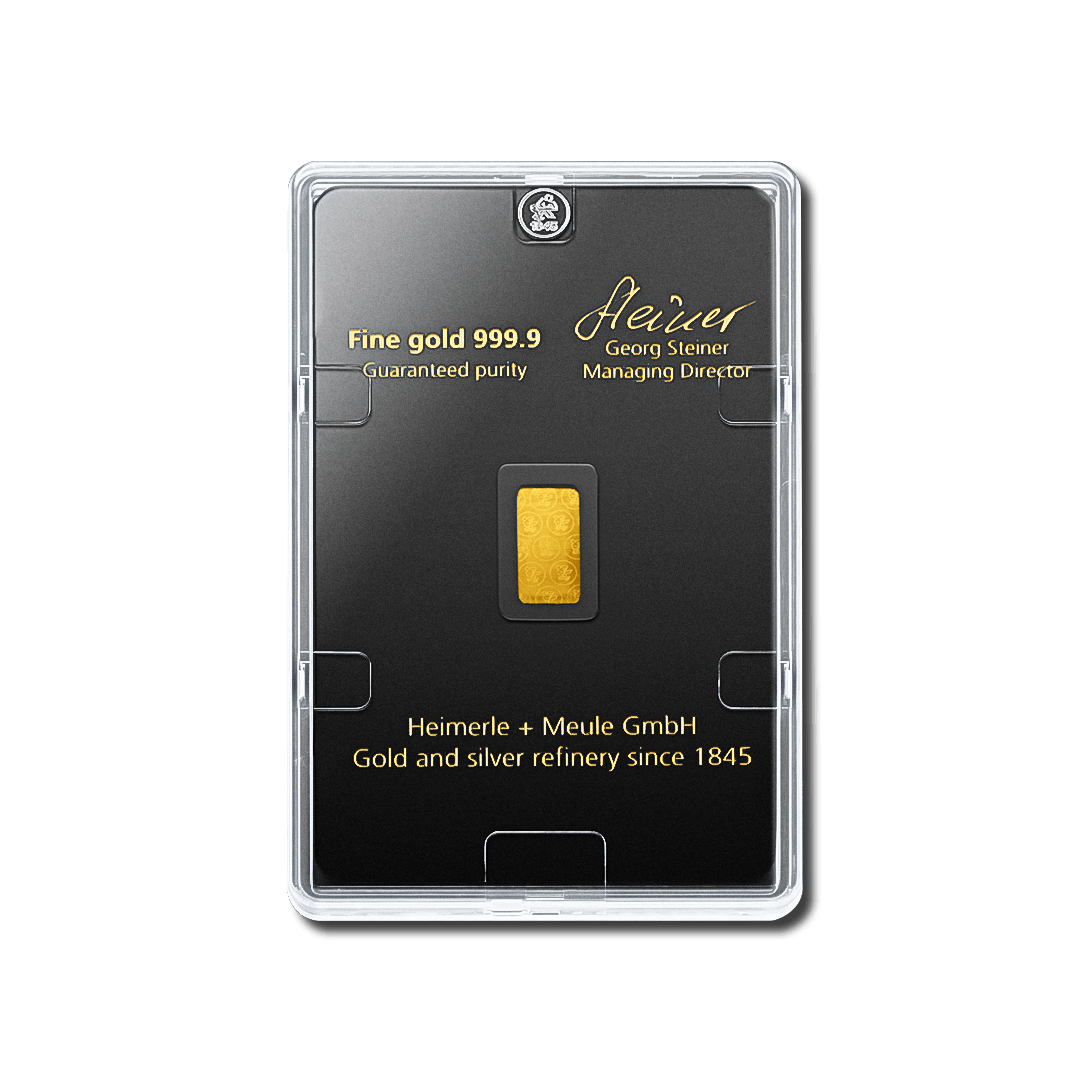 Lingotin d'or 2,5g - Heimerle + Meule - GoldUnion