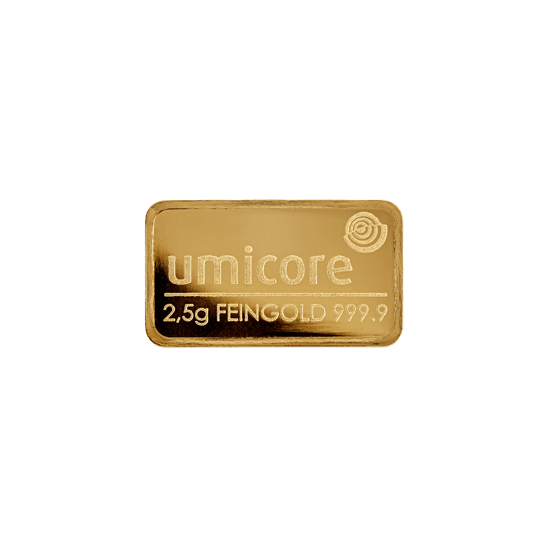 Lingotto d'oro da 2,5 g - LBMA
