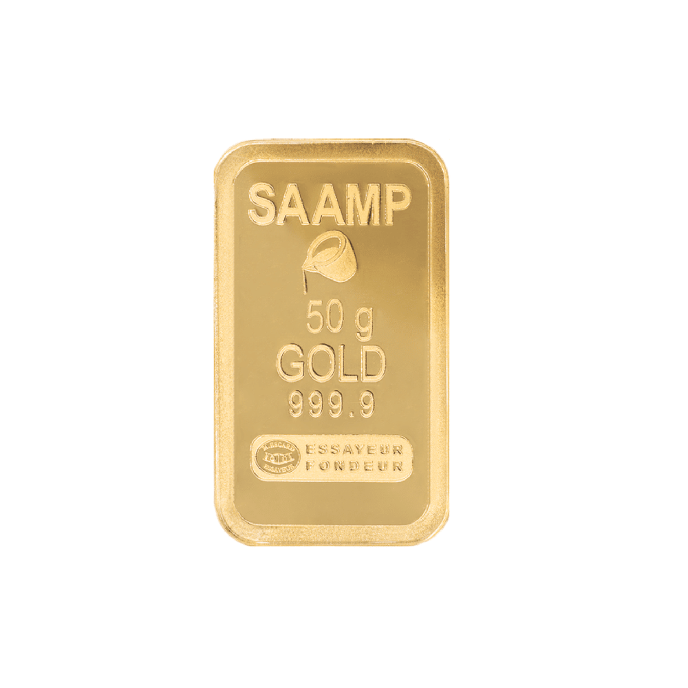 Lingotto d'oro da 50g - 100% francese - SAAMP - GoldUnion