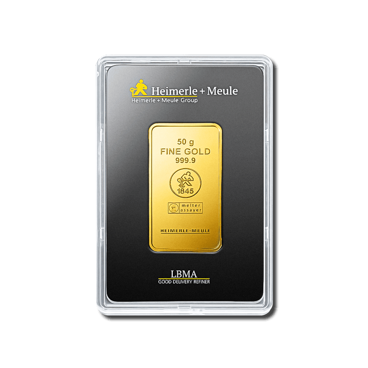 Lingotto d'oro da 50 g – LBMA