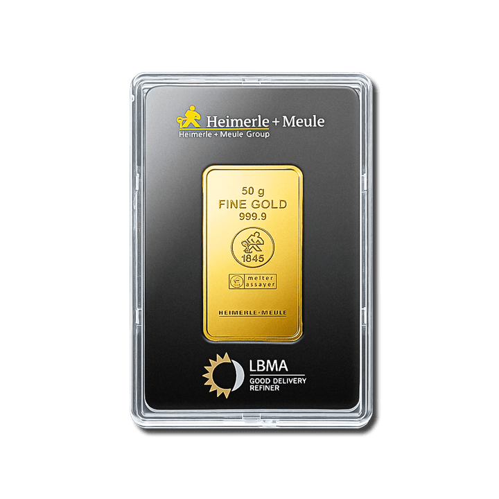 Lingotto d'oro da 50 g – LBMA