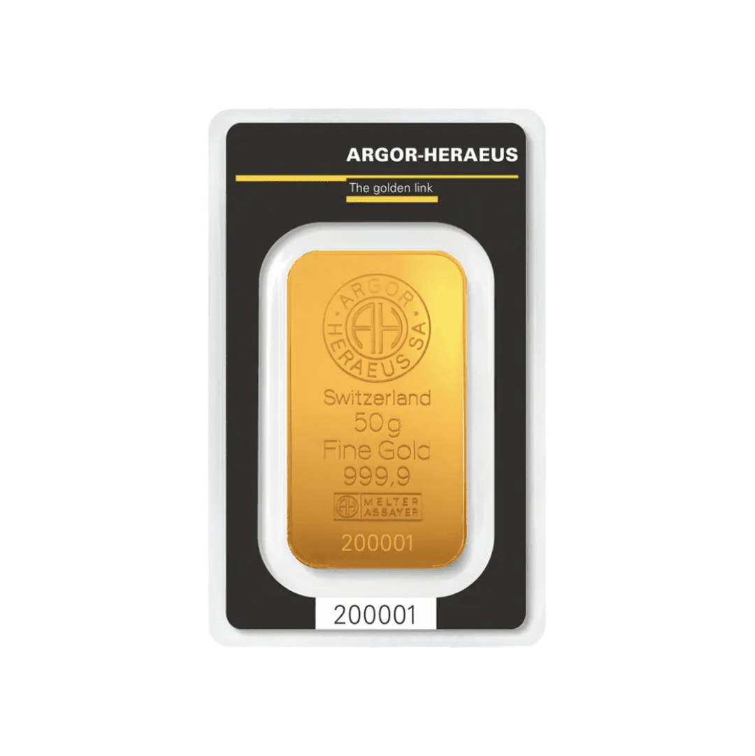 Lingotto d'oro da 50 g – LBMA