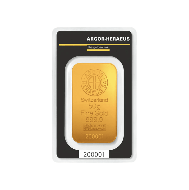 Lingotto d'oro da 50 g – LBMA
