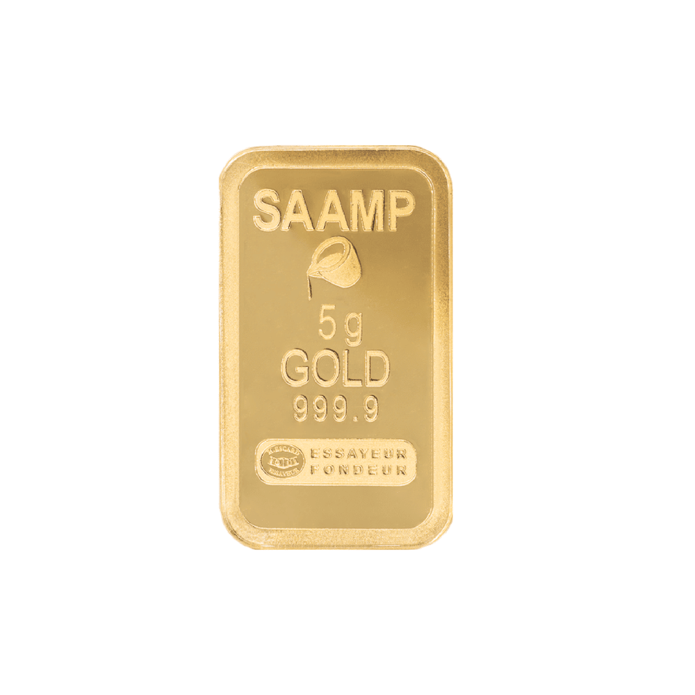 Lingotin d'or 5g - 100% Français - SAAMP - GoldUnion