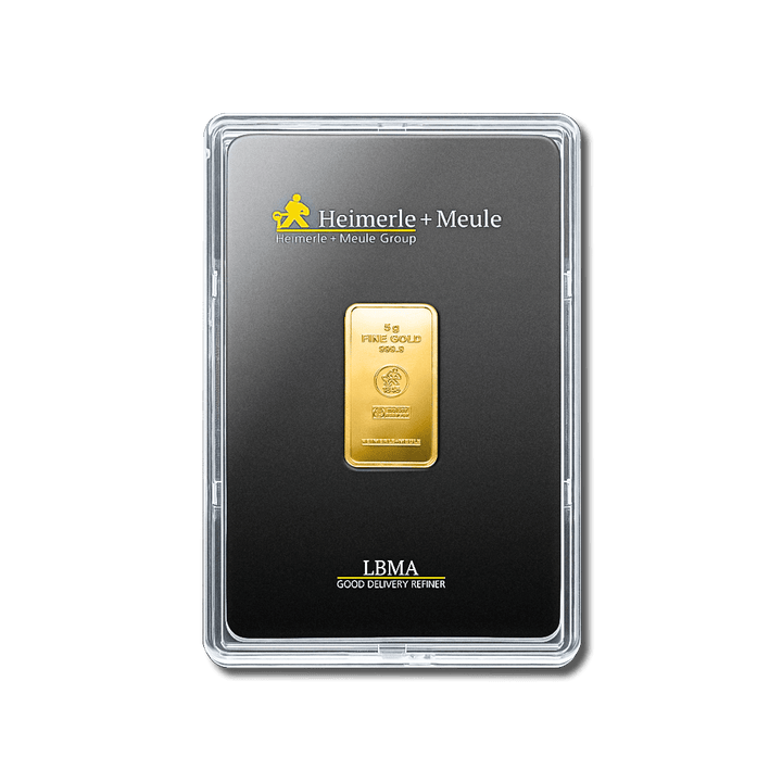 Lingotin d'or 5g - Heimerle + Meule - GoldUnion