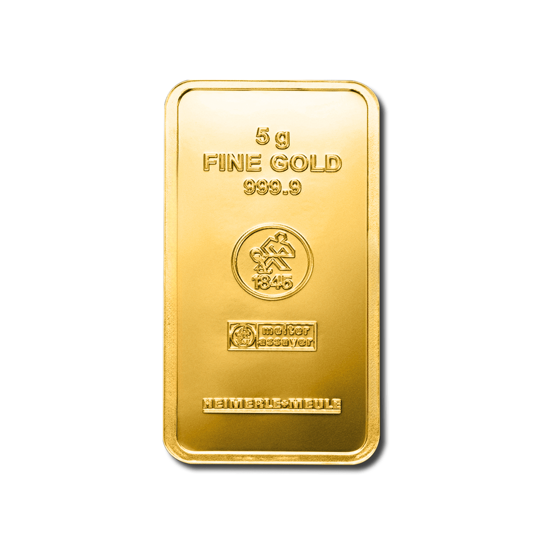 Lingotto d'oro da 5 g - LBMA