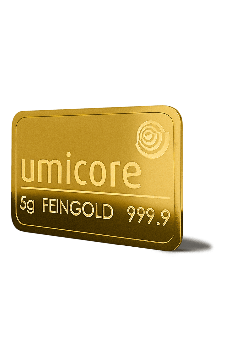 Lingotto d'oro da 5 g - LBMA