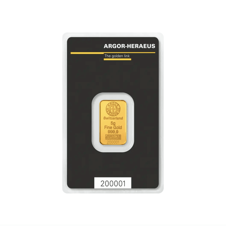 Lingotto d'oro da 5 g - LBMA