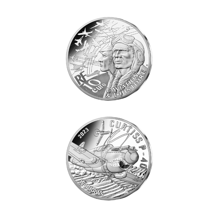 Pièce 10€ Argent - Collection Le Curtiss P40 - GoldUnion