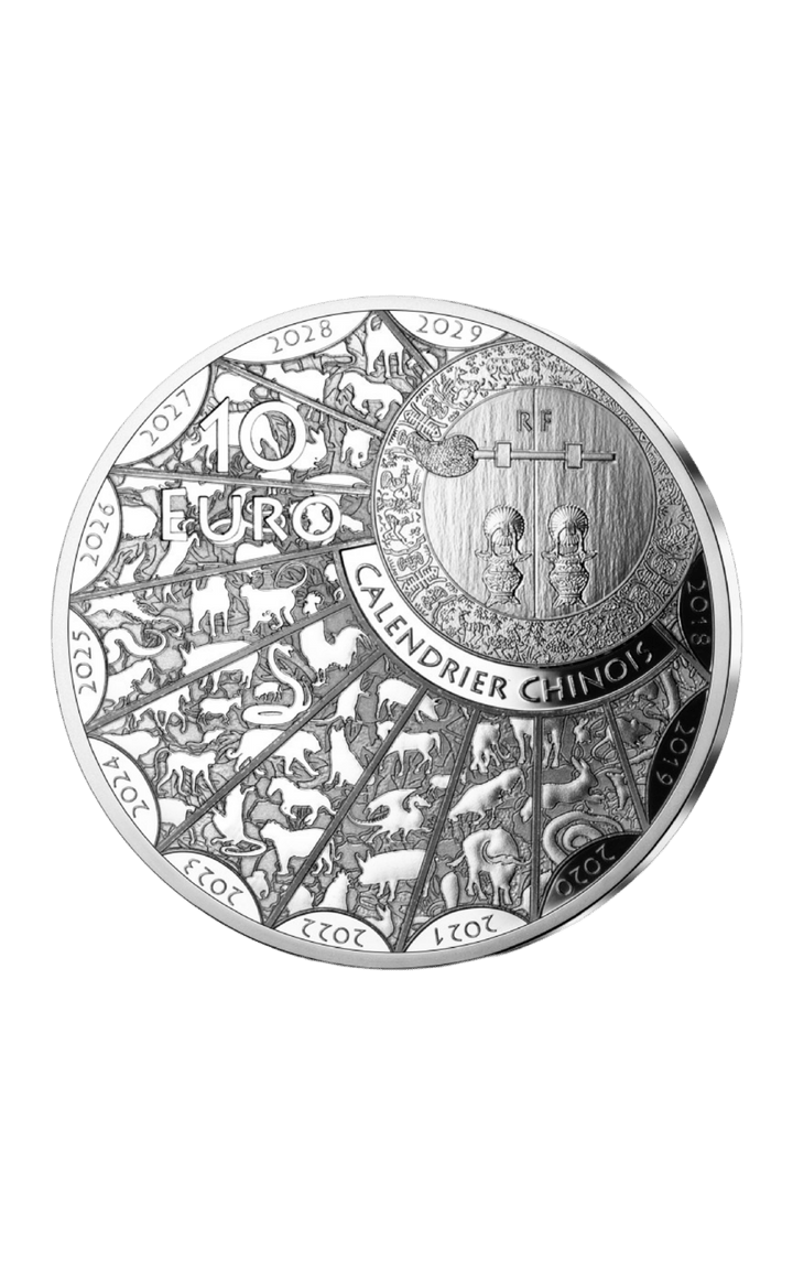 Pièce 10€ Argent Lapin - Collection Calendrier Lunaire Chinois - GoldUnion