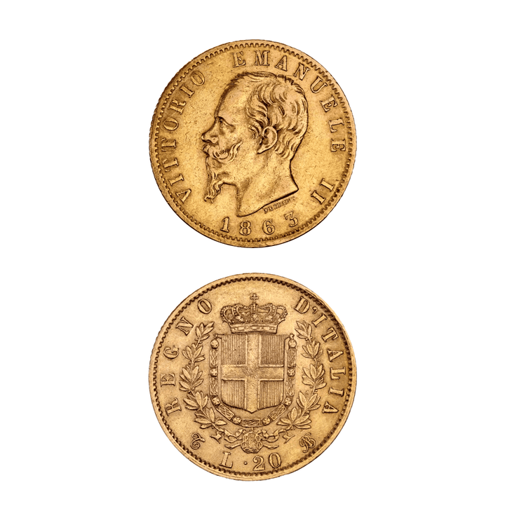 Pièce 20 Lire Victor - Emmanuel II - GoldUnion