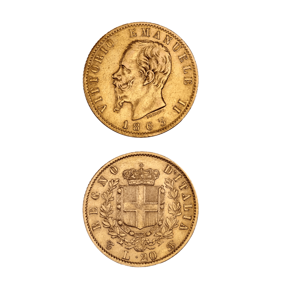 Pièce 20 Lire Victor - Emmanuel II - GoldUnion