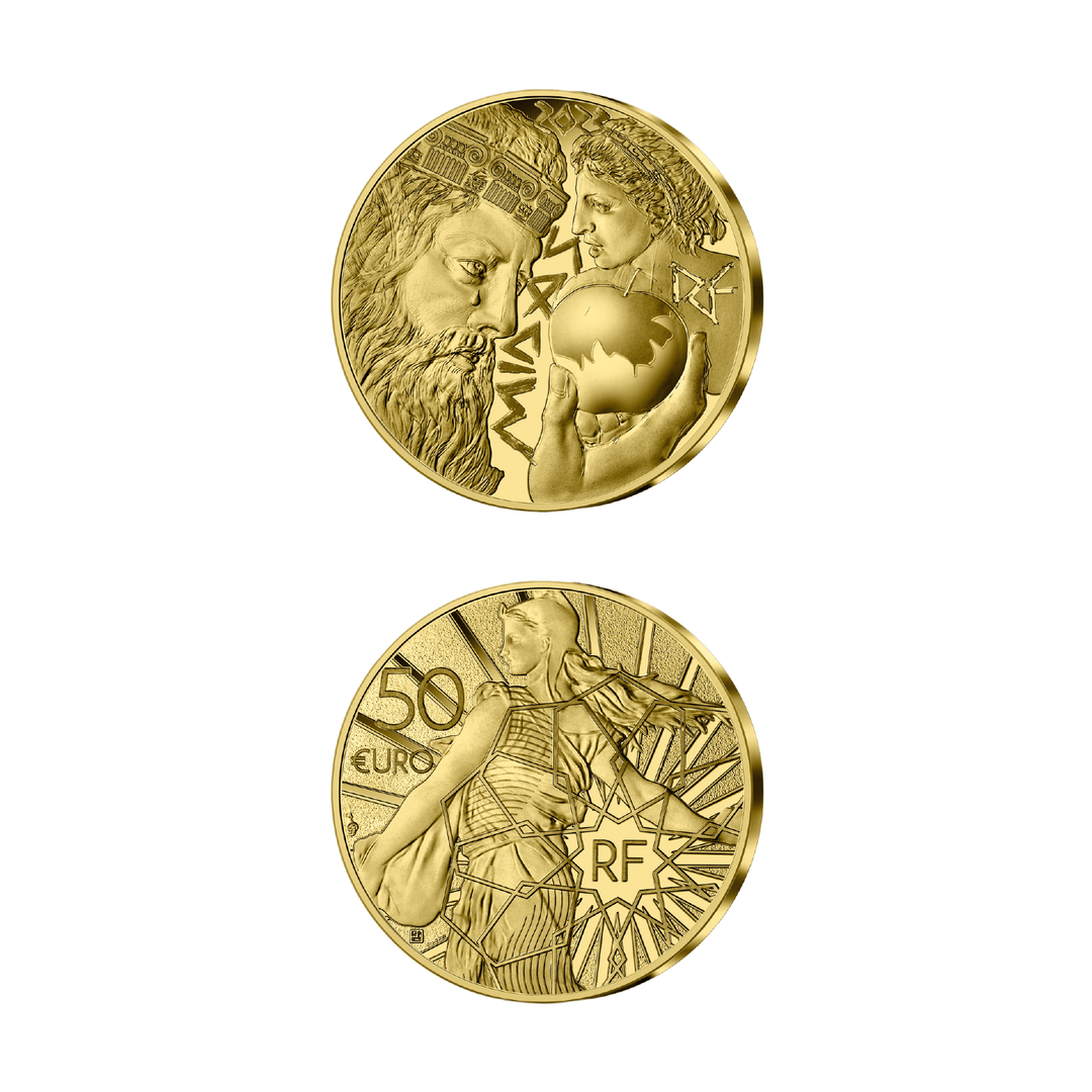 Moneta d'oro da 50 € «Il re Mida» – Collezione Il re Mida, Edizione Semeuse