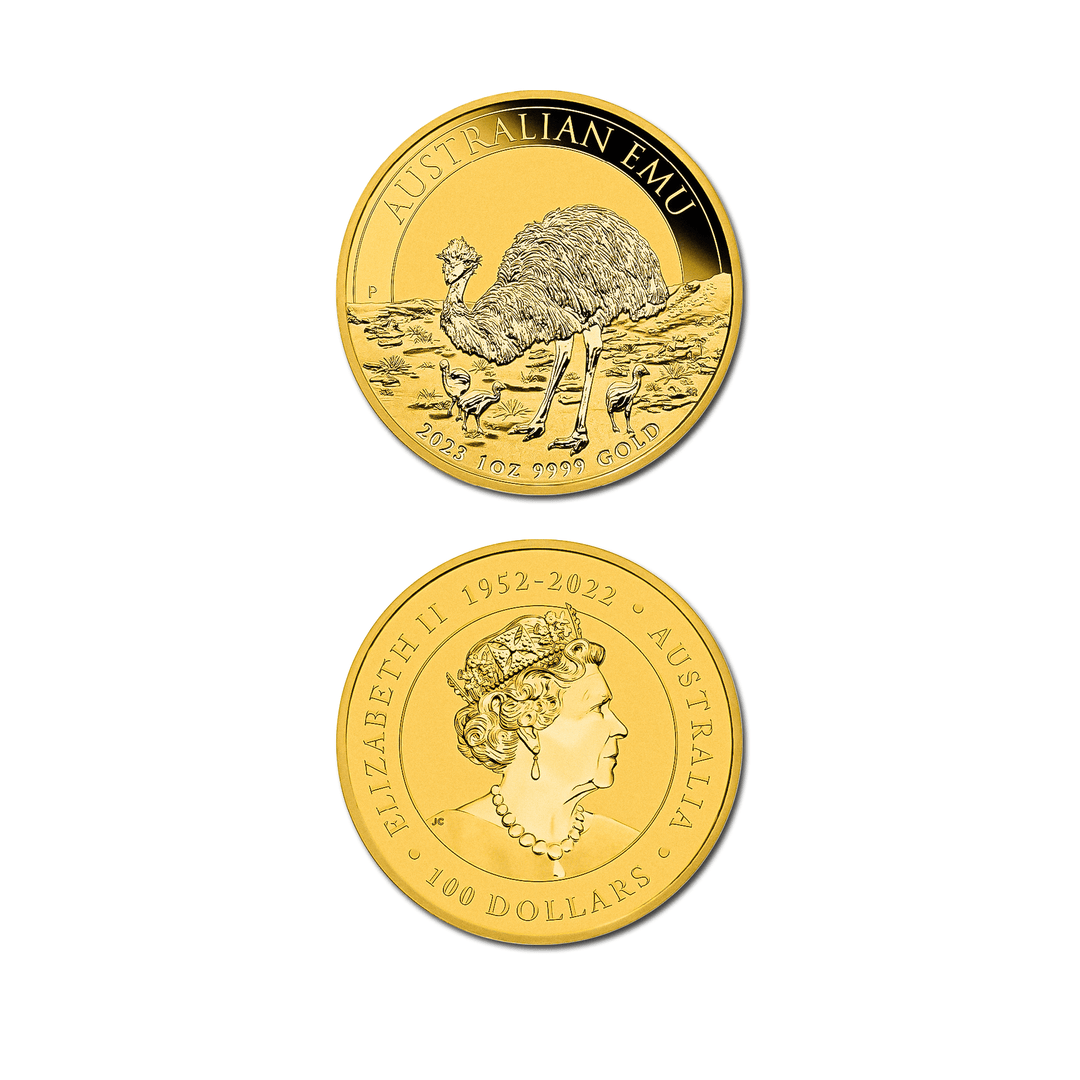 Moneta da 1 oncia d'oro “Emu australiano”