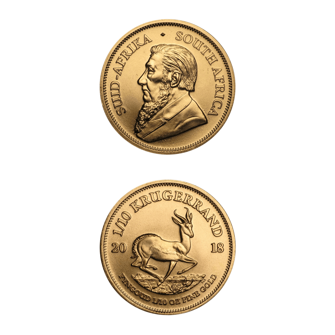 Moneta Krugerrand da 1/10 di oncia – Collezione Heritage sudafricana