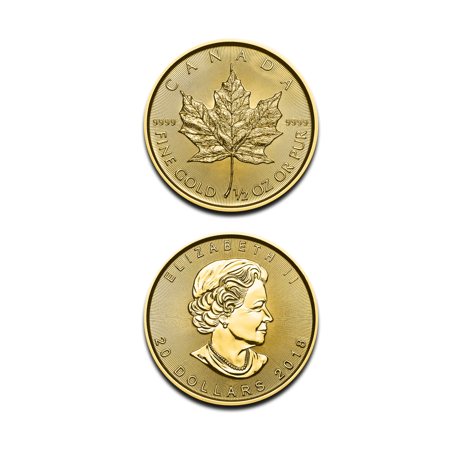 Pièce Maple Leaf 1/2 Once Or - GoldUnion