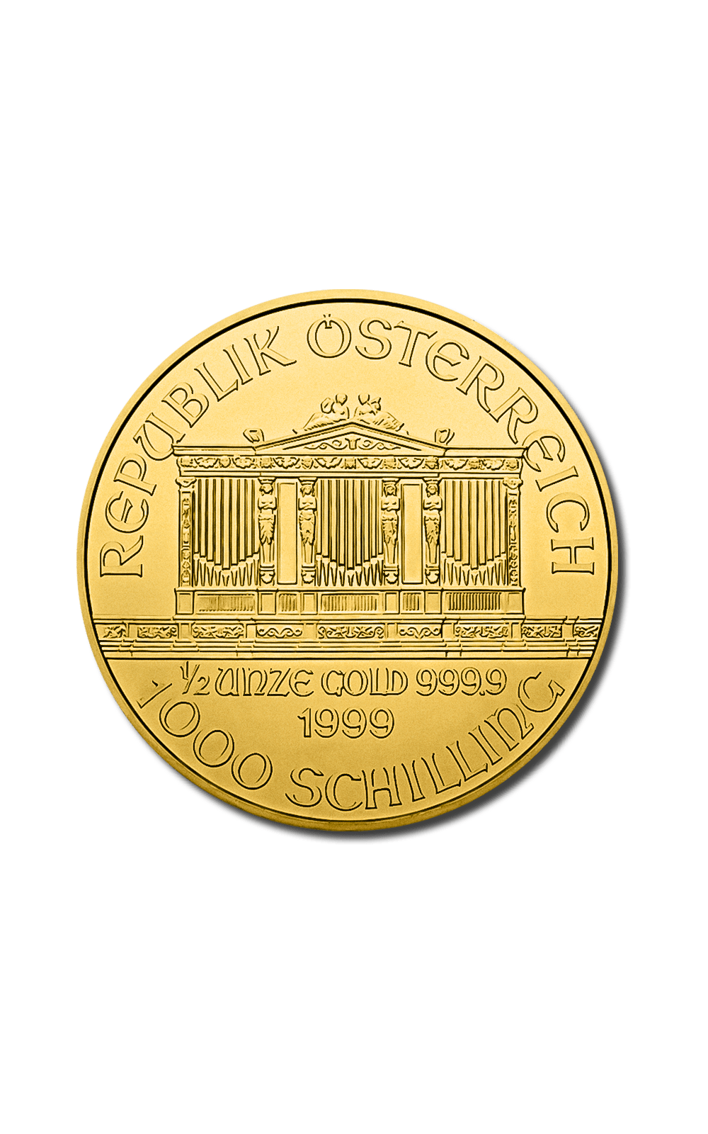 Pièce Philharmonique 1/2 Once Or - GoldUnion