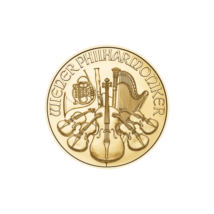 Moneta Philharmonic da 1/4 di oncia d'oro