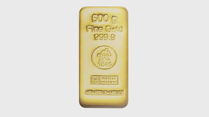 Lingotto d'oro da 500 g – LBMA