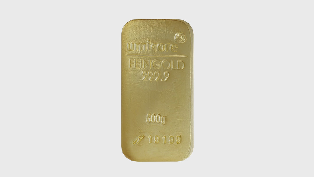 Lingotto d'oro da 500 g – LBMA