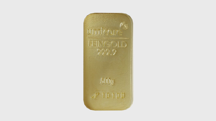 Lingotto d'oro da 500 g – LBMA