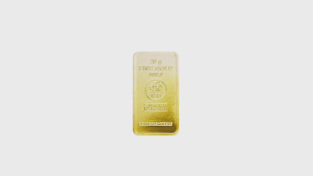 Lingotto d'oro da 20 g - LBMA