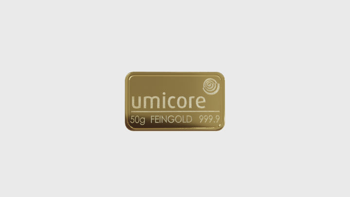 Lingotto d'oro da 50 g – LBMA