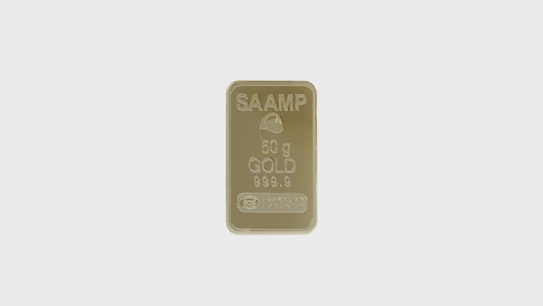 Lingotto d'oro da 50 g - 100% francese - SAAMP
